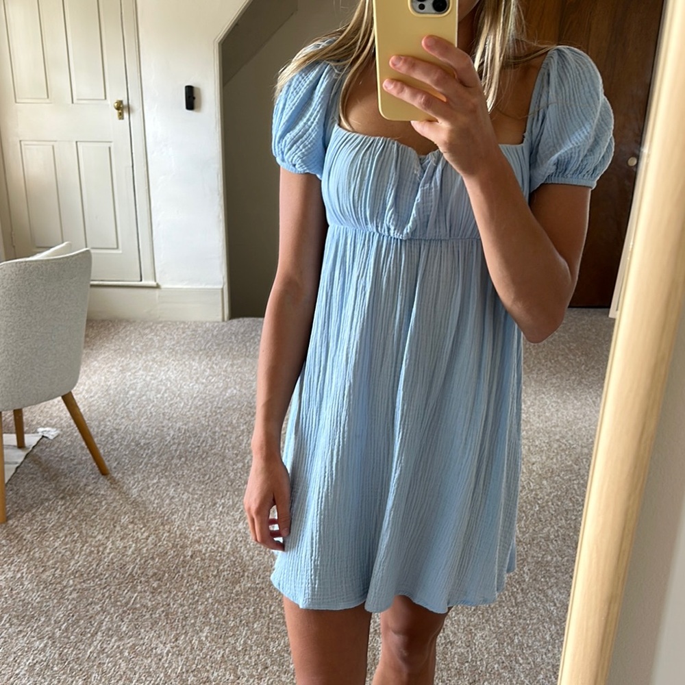 Princess Polly Light Blue Mini Dress